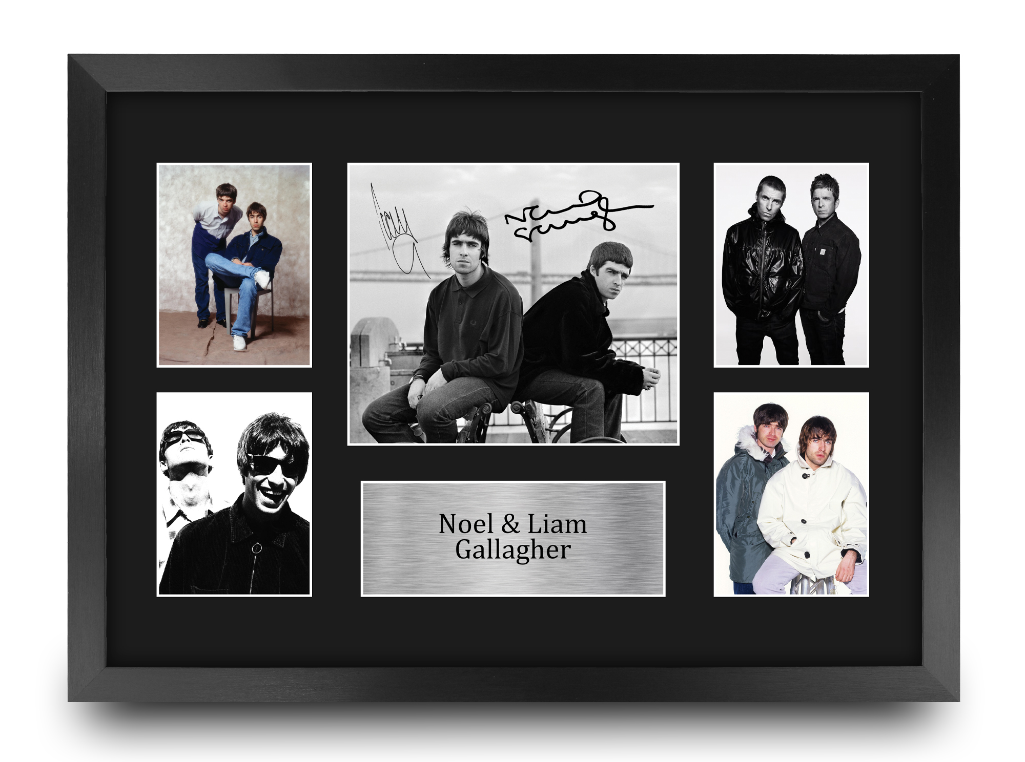 Noel Gallagher Signed Pre Printed Autograph A4 Photo Gift