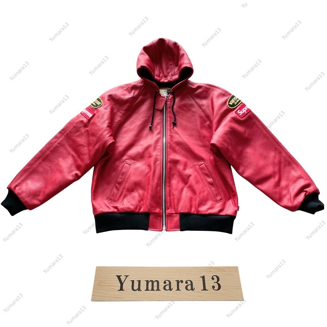 Supreme x Vanson Leathers Hooded Work Jacket 3colors FW24 New
