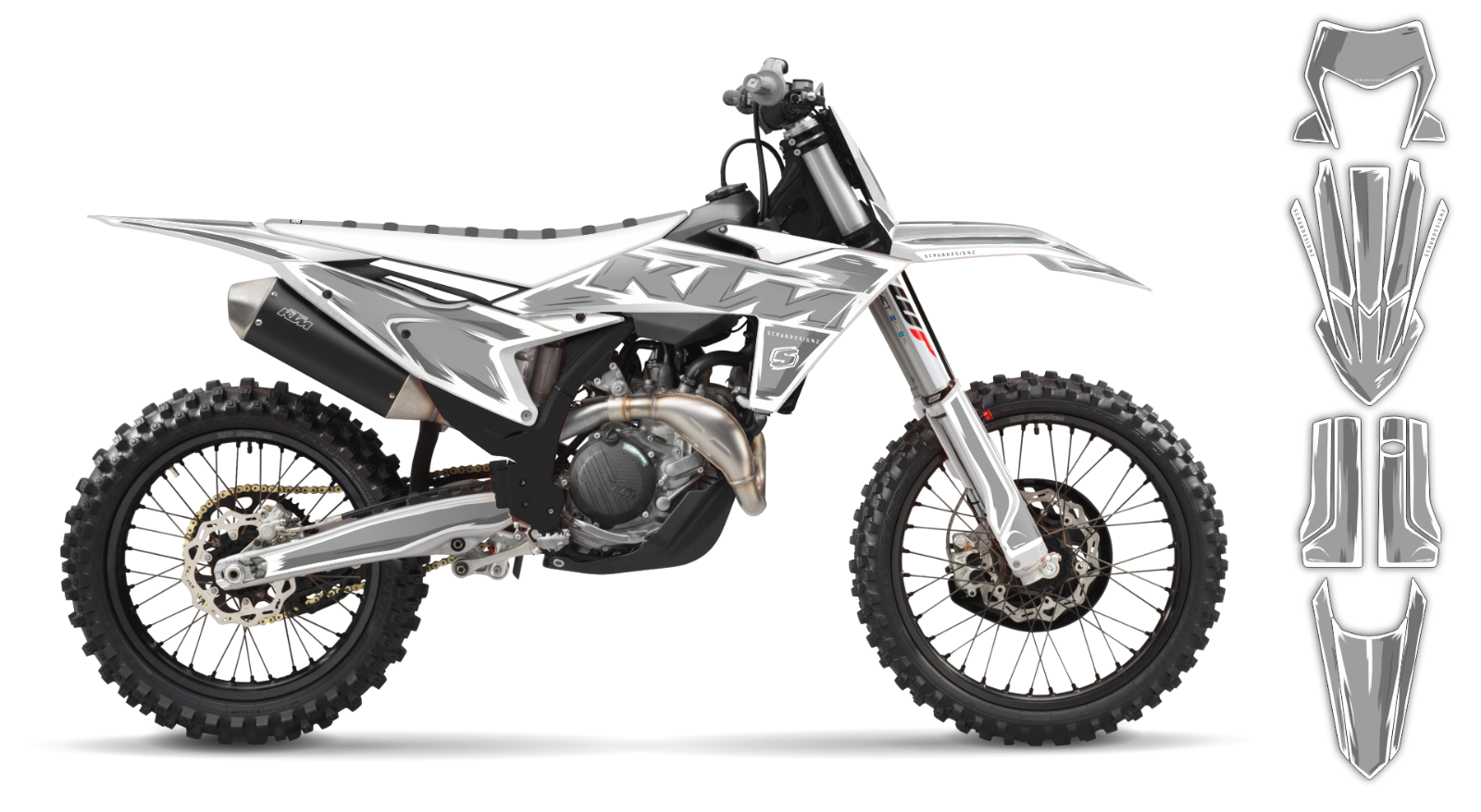 Graphics Kit KTM EXC EXC-F XC-W XCF-W 2024 2025 150 250 300 350 450 500 decal