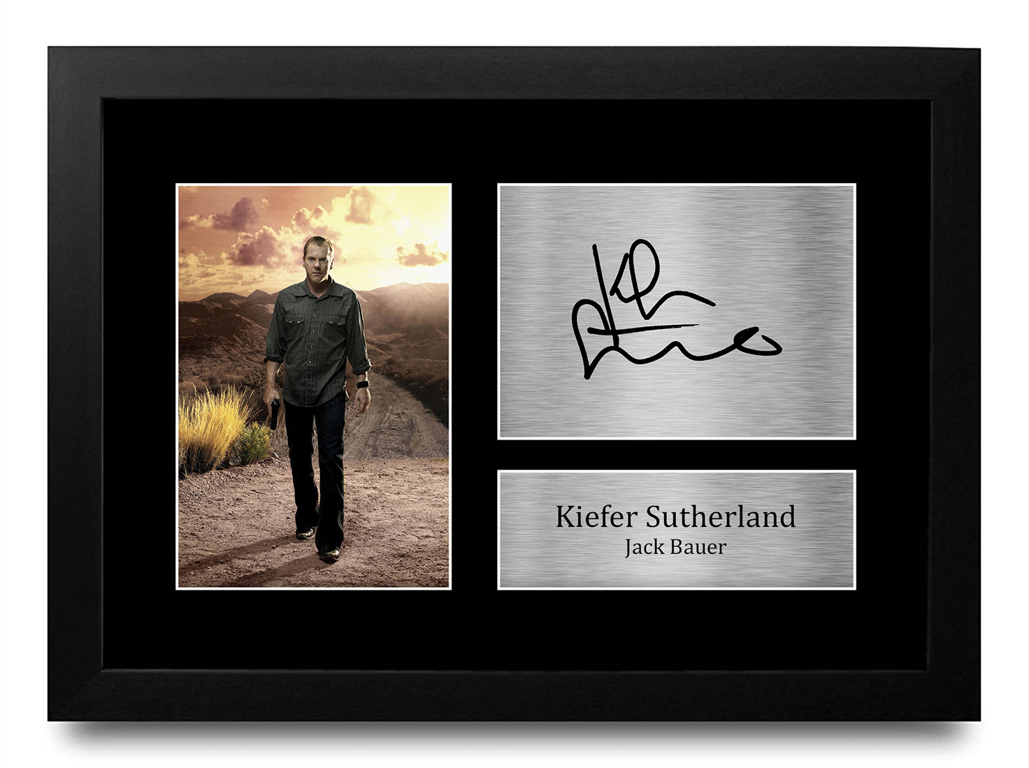 Foto autógrafa preimpresa firmada por Kiefer Sutherland A4 regalo para 24 fans - Imagen 10 de 17