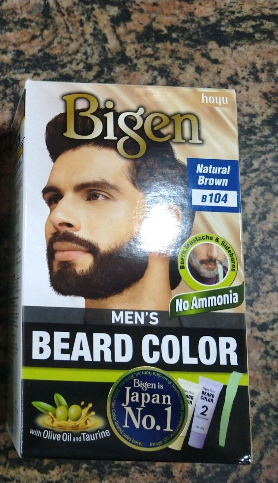 Colorant Pour Barbe Bigen - Sans Ammoniaque, Teinture Longue Durée, Tons B101 à B105, 20g X2