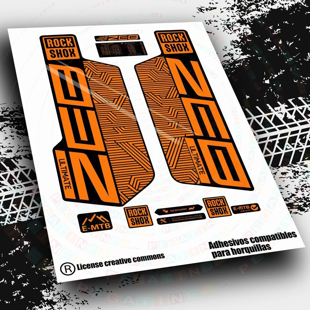 Stickers Pour Velo Fourche Rock Shox Boxxer 26 - Star Sam