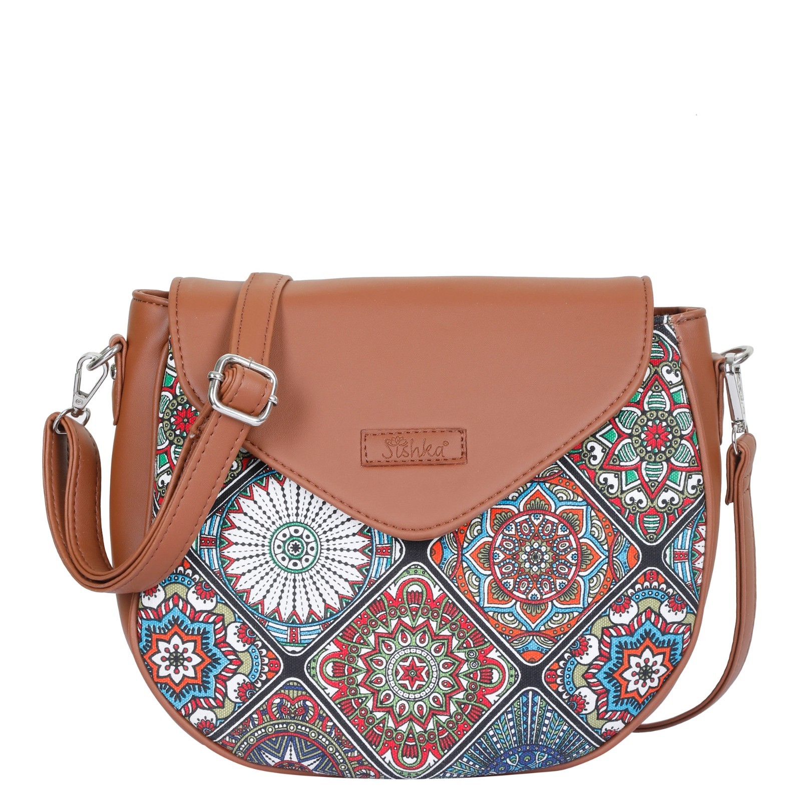 Sishka Hand Crafted Printed Fabric Crossbody Bag – satchel bag ,shoulder bag