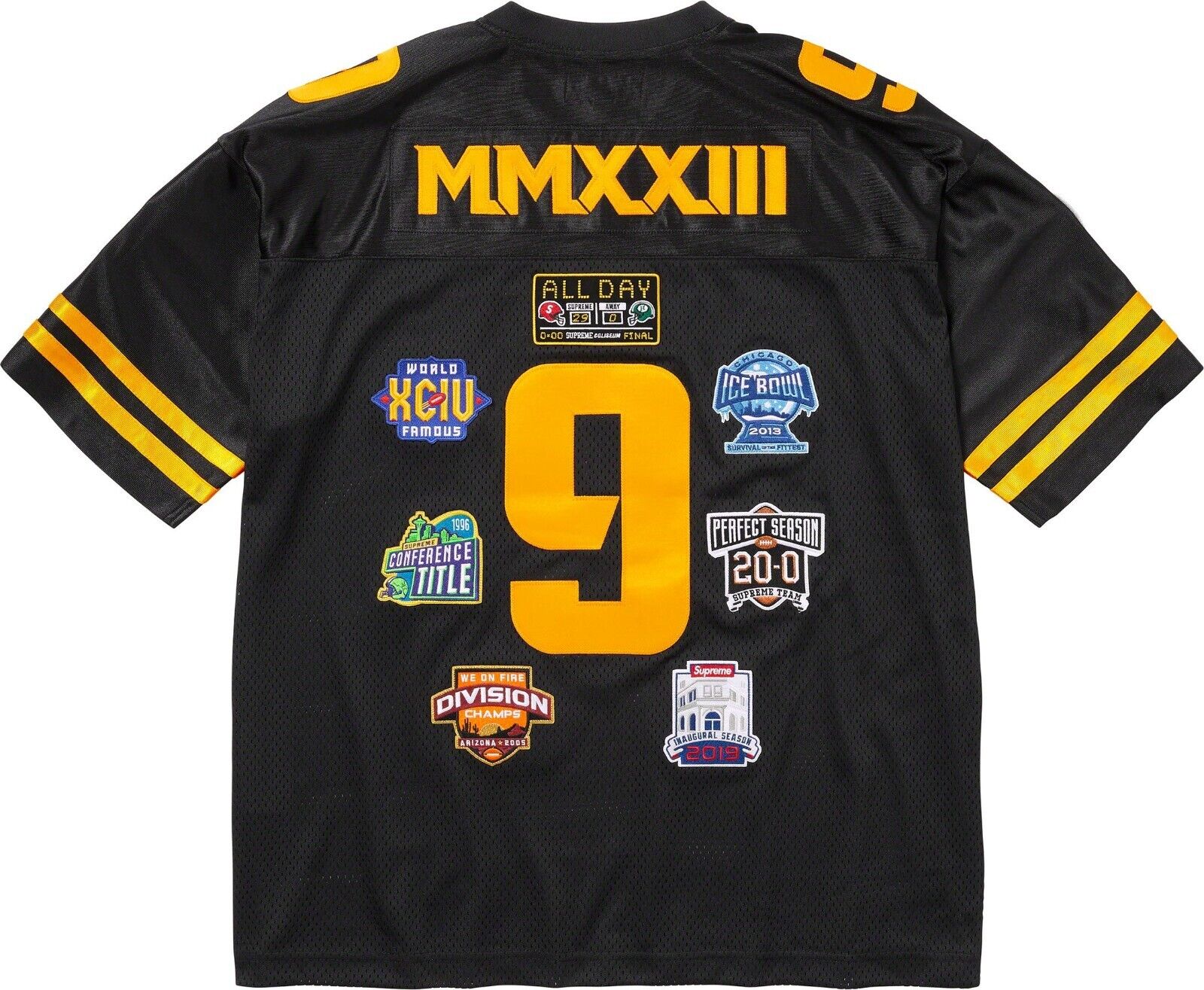 Supreme Championships Embroidered Football Jersey 4colors FW23