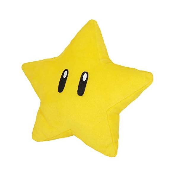 SUPER MARIO ALL STAR COLLECTION Super Star Plush Doll 18cm Stuffed Toy JP