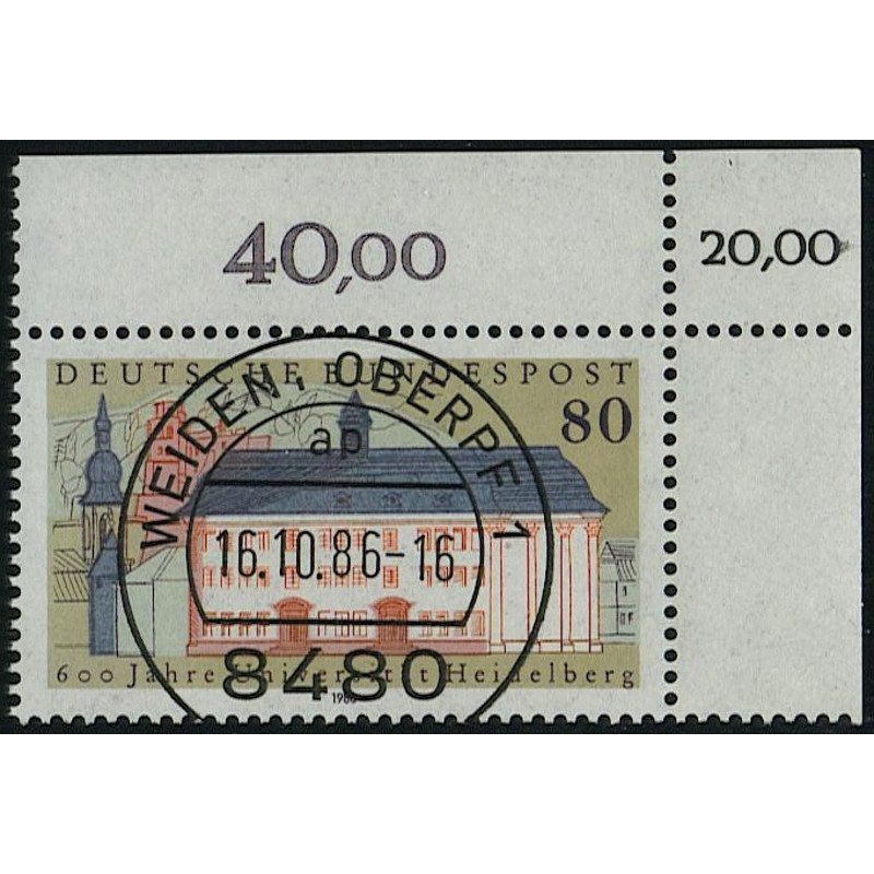 Federal Republic of Germany 1986, Mich.-No.: 1299, stamped corner edge KBWZ…