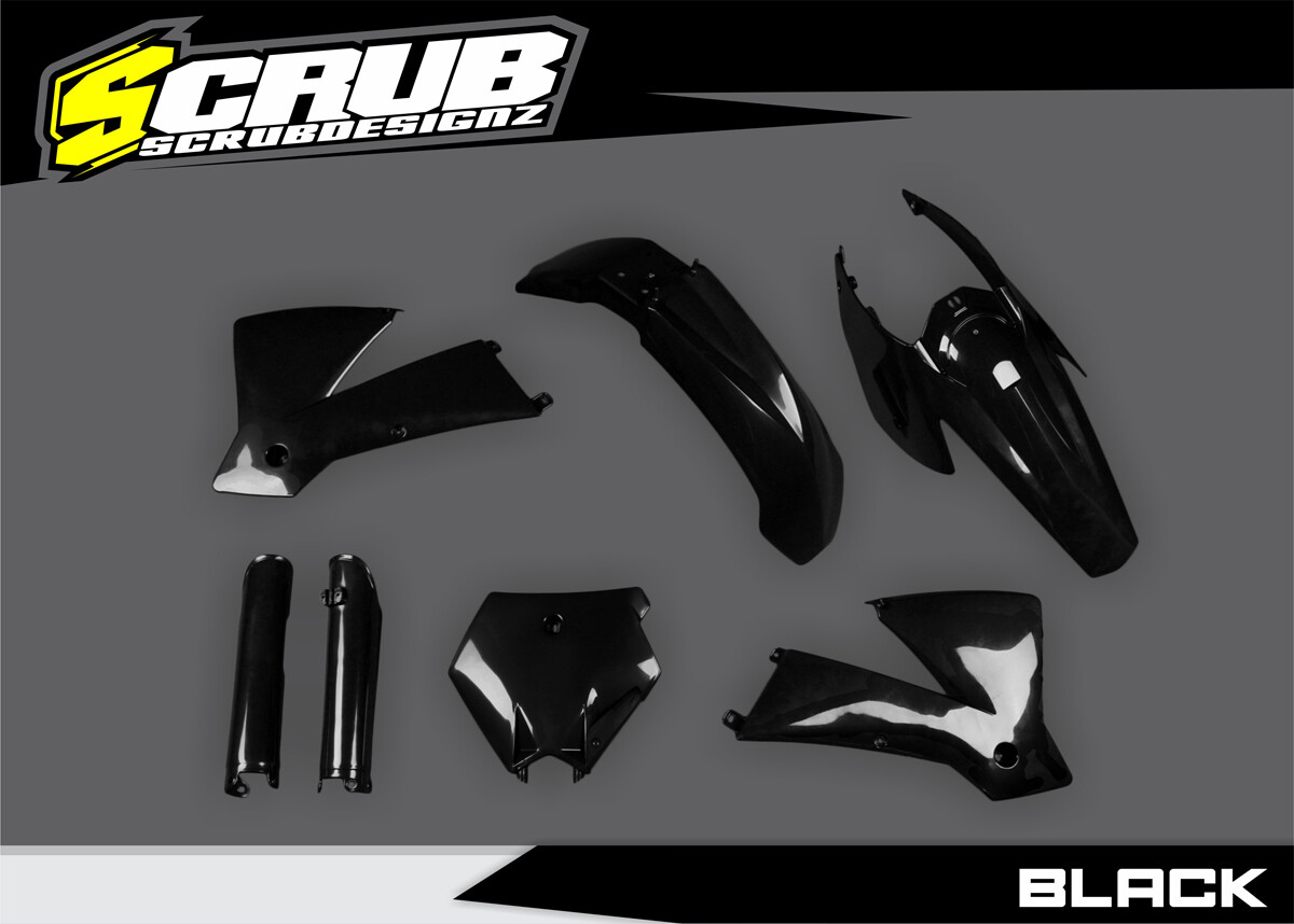 Plastics Kit Black KTM SX 125 2004 SX 250 2003 SX 450 2003-2004