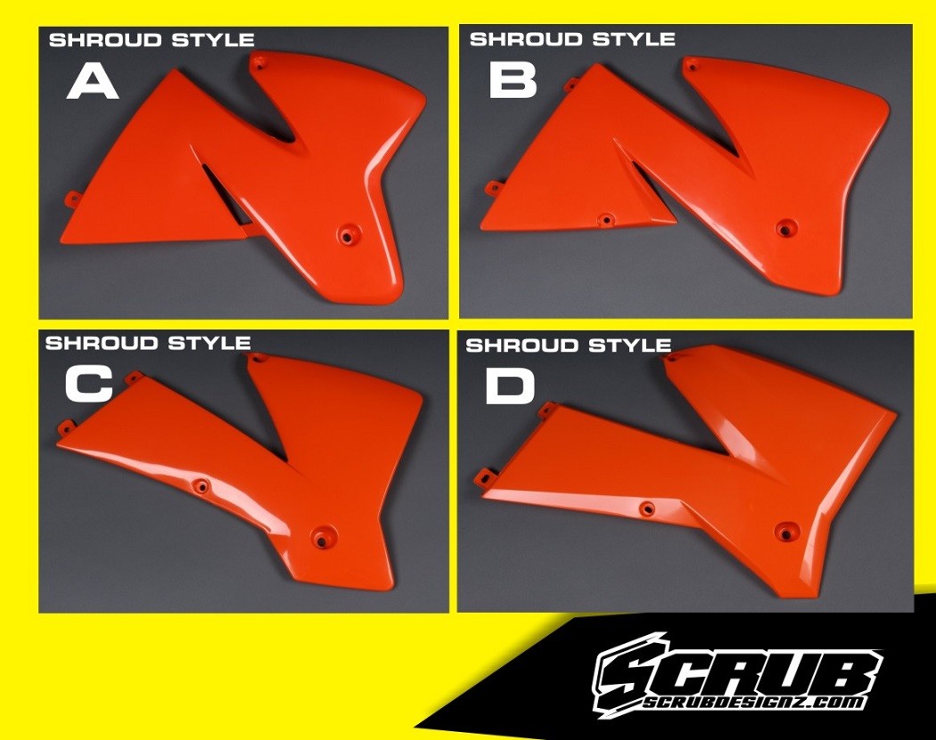 KTM graphics EXC 125 200 250 300 380 400 520 1998 2002 decal EXCf SCRUB