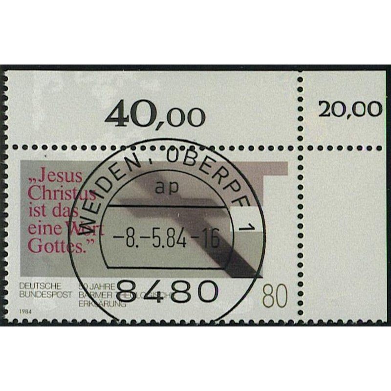 Federal Republic of Germany 1984, Mich.-No.: 1214, stamped corner edge KBWZ…