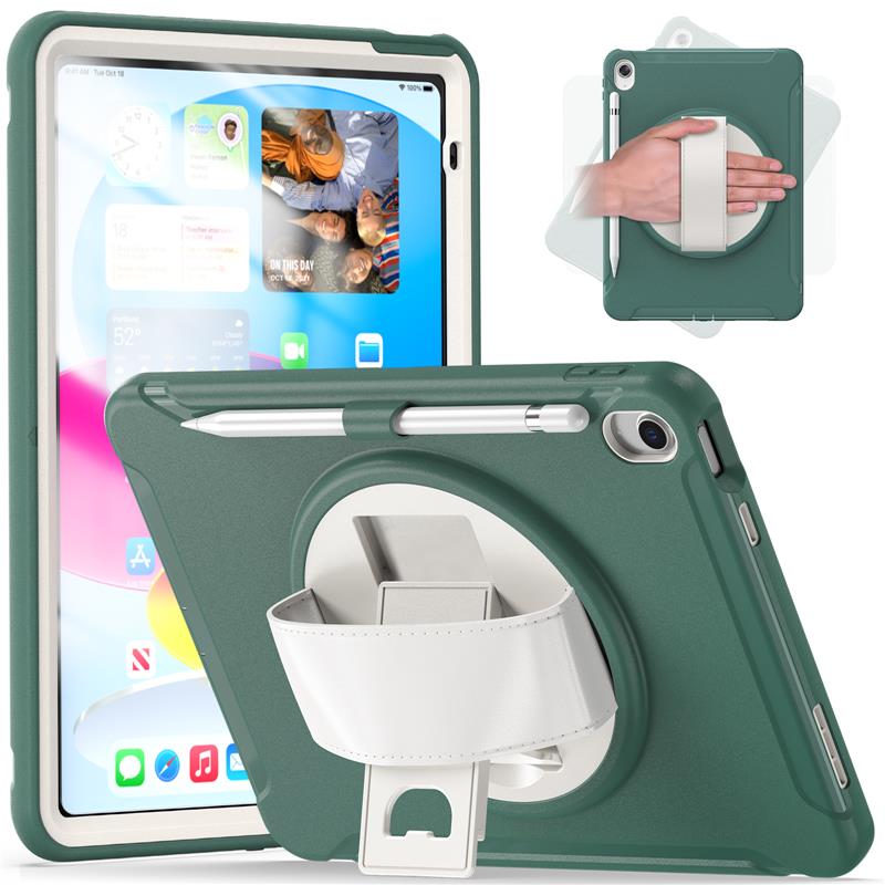 Rugged Shockproof Stand Case For iPad 10th Generation 10.9 iPad 5th 6th Mini Air - Picture 67 of 129