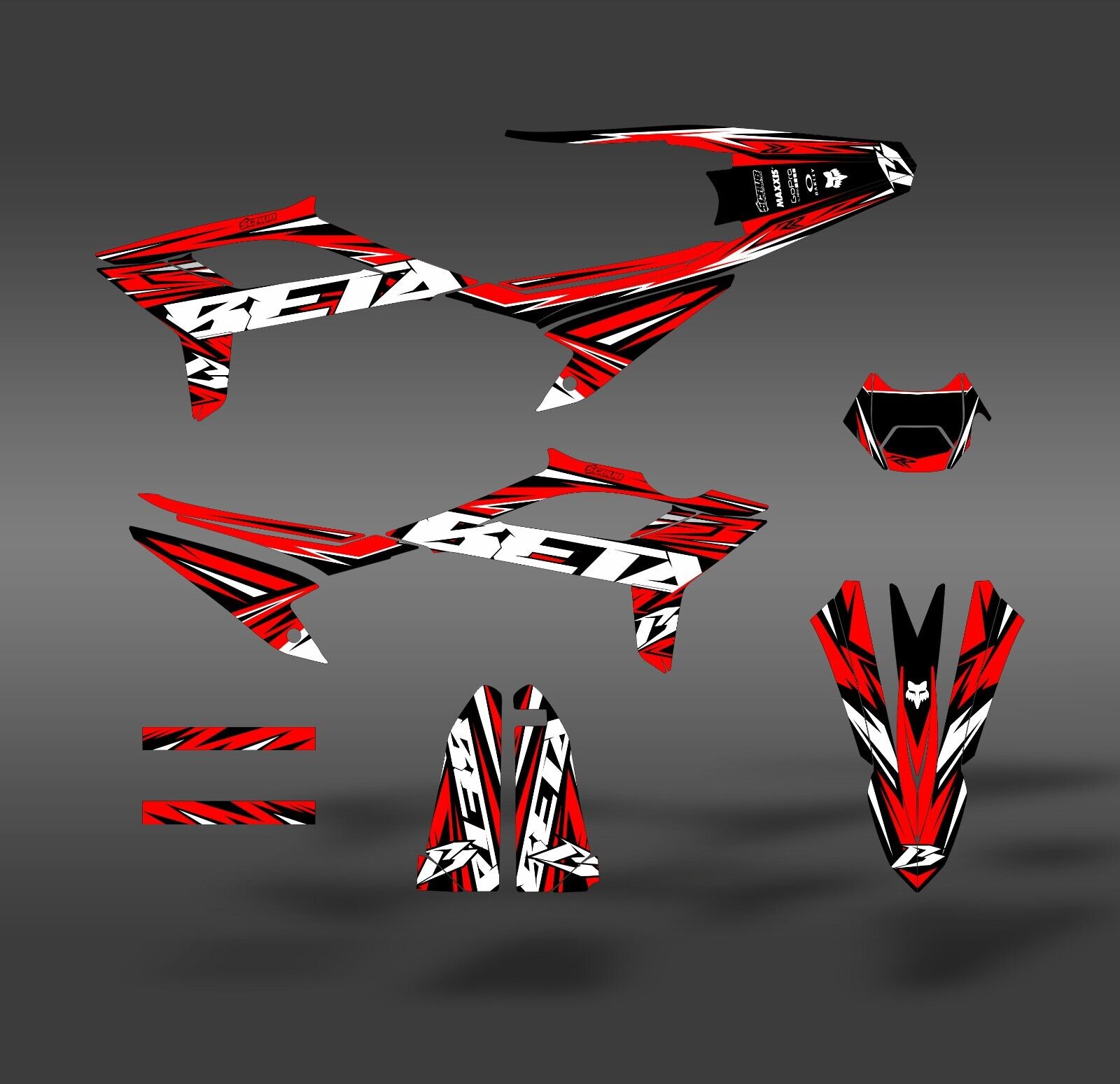 Beta RR 125 LC 2021 2022 2023 Graphics Decals Stickers Kit RR125LC RR 125LC
