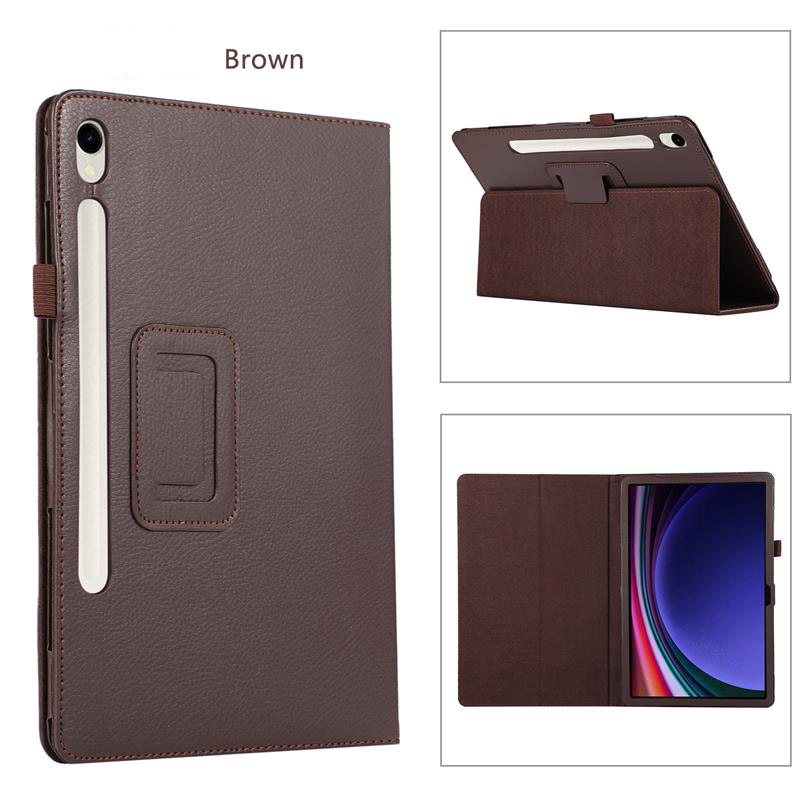 Funda de cuero para Samsung Galaxy Tab S9 11.0 inteligente con soporte para libro cubierta abatible para tableta - Imagen 23 de 28