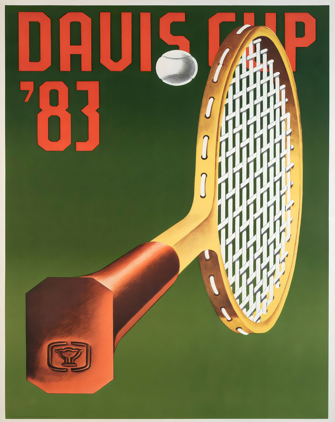Davis Cup 1983 Classic Sports Tennis Poster Wall Art – 12X16/16X20/18X24/24X36