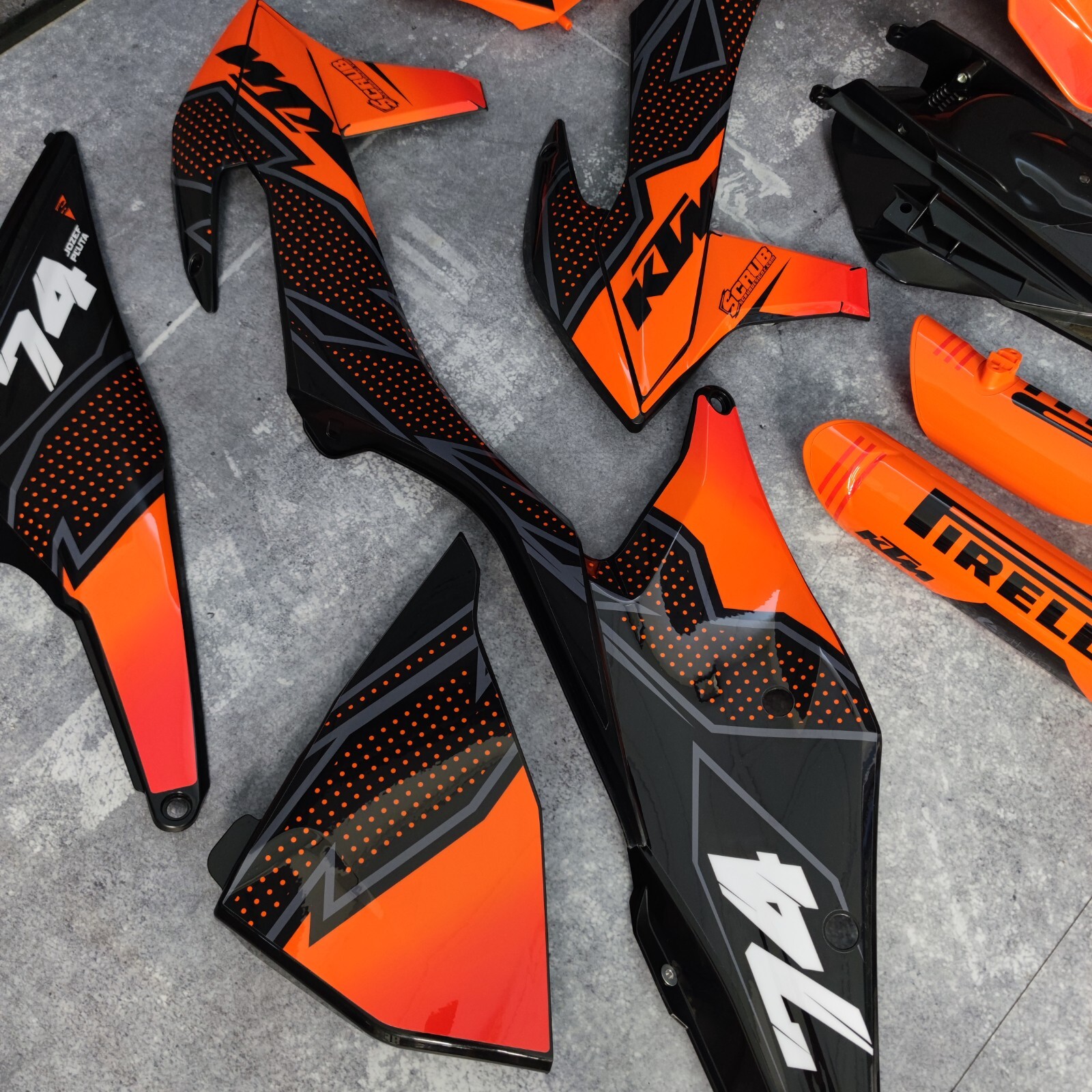 Plastics + Graphics KTM SX SX-F XC XC-F 2019 2020 2021 2022 Custom race number