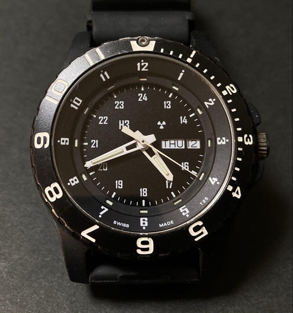 Traser H3 TYPE6 MIL-G Military Watch, Tritium Gas, Night Vision, Used From Japan