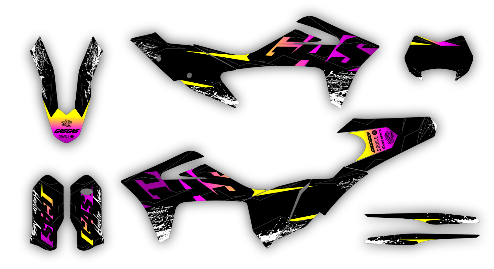 GasGas EC ECF 2021 2022 2023 250 300 350 Graphics Decals Stickers