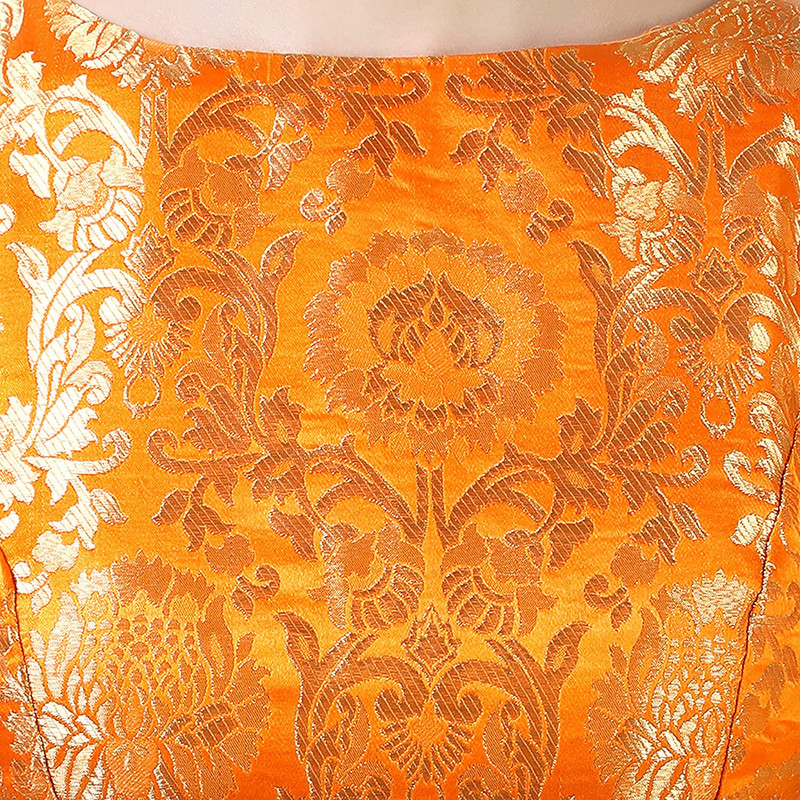 Brocade Saree Blouse Beautiful Lehenga Crop Top Ethnic Choli Boat Neck Partywear - Picture 67 of 110