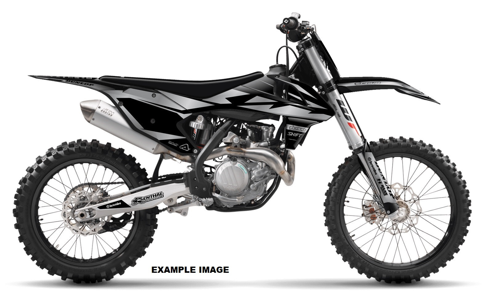 Graphics Kit KTM EXC 125 250 300 350 450 500 2017 2018 2019 SCRUB decals Sticker
