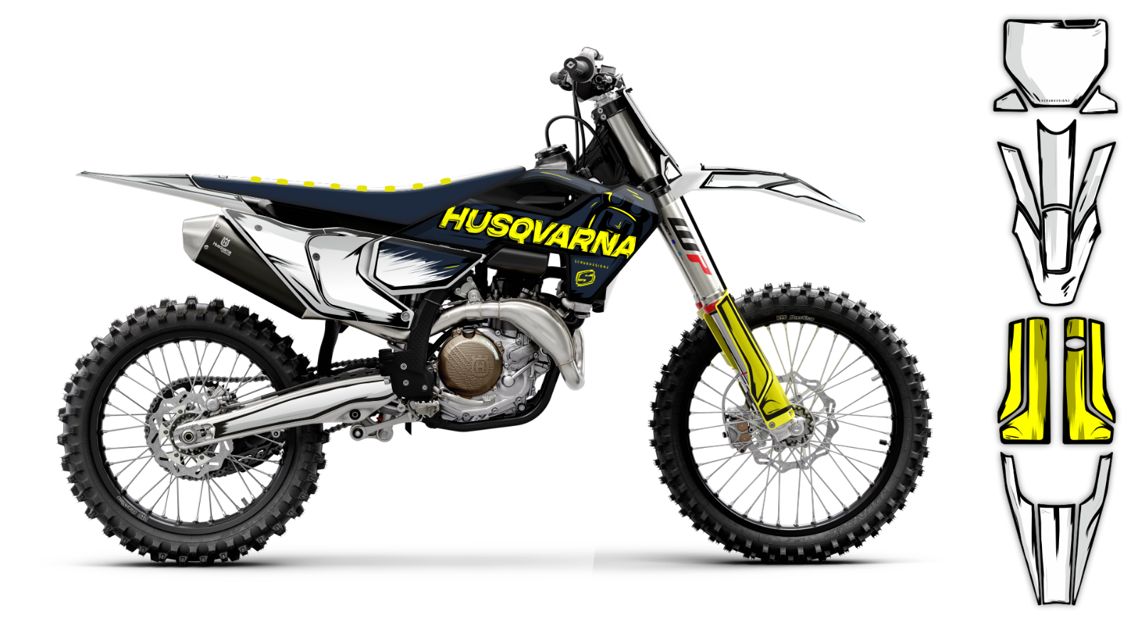 Husqvarna TC FC 2023 2024 - 125 250 350 450 Graphics Decals Stickers