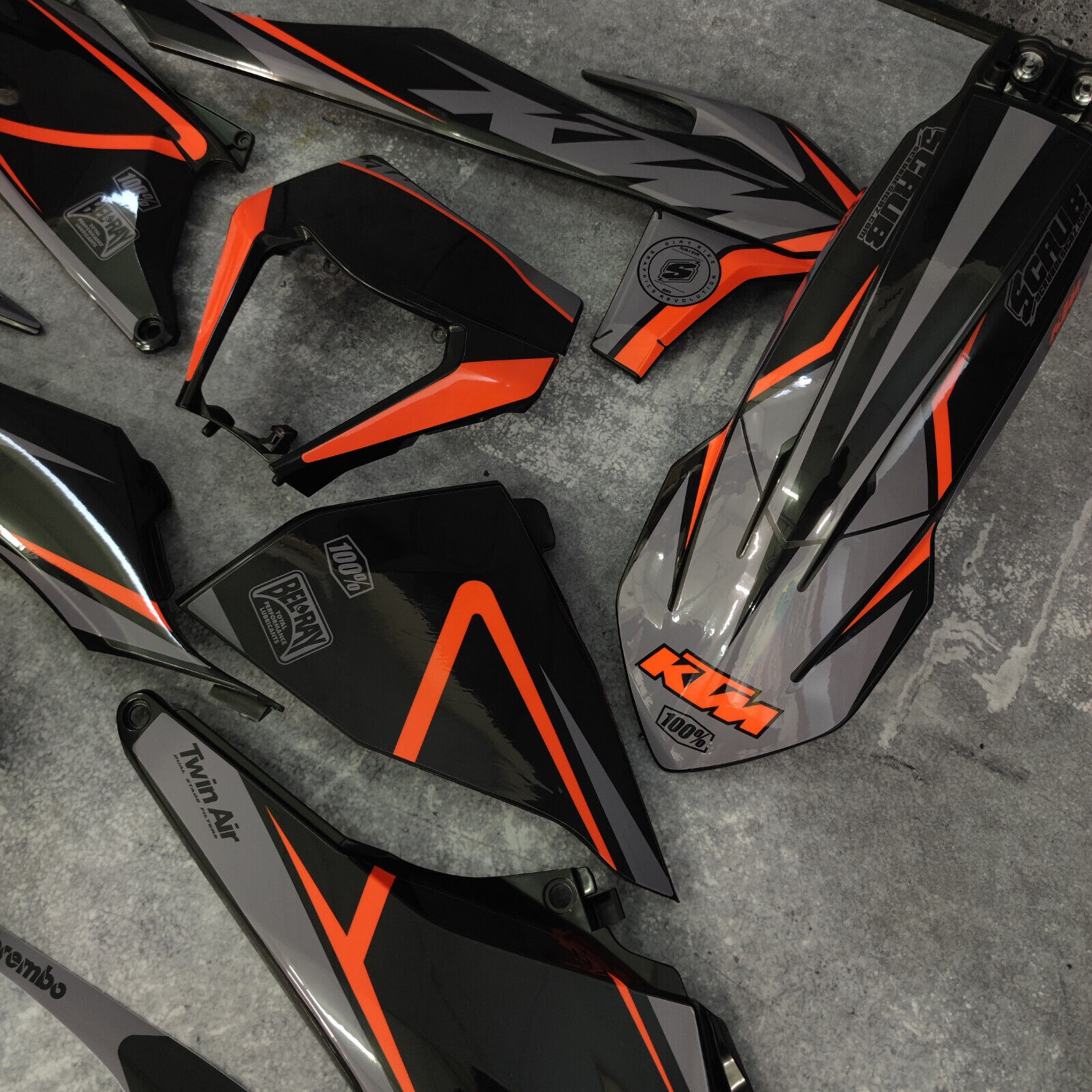 Plastics + Graphics KTM 2020 - 2023 XC EXC-F -* ULTRA-MATTE FINISH  + FITTED!