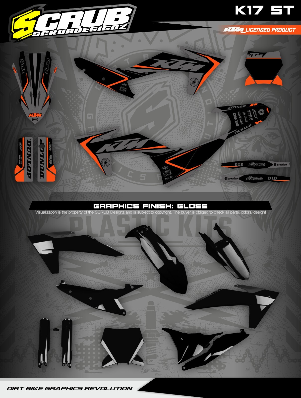 Plastics + Graphics KTM 2025 SX SX-F XC XC-F