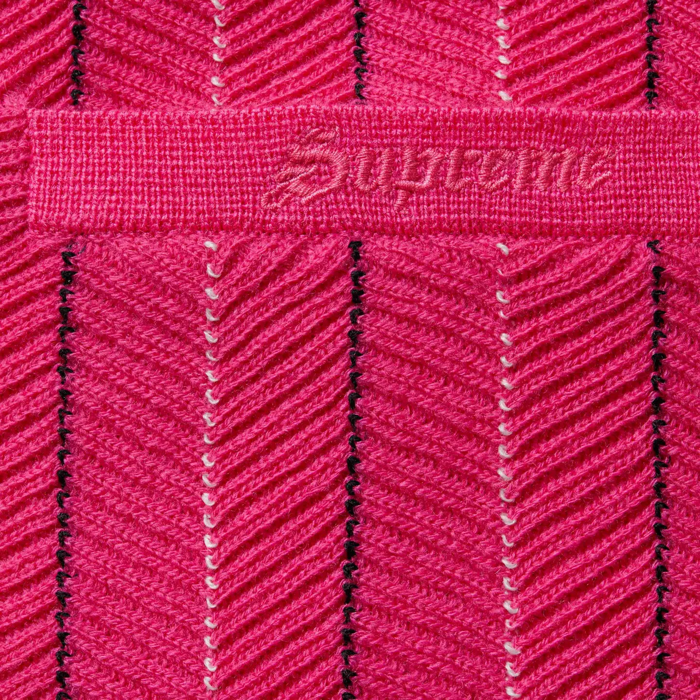 Supreme Herringbone Cardigan Black Navy Pink 3colors SS25 | eBay UK