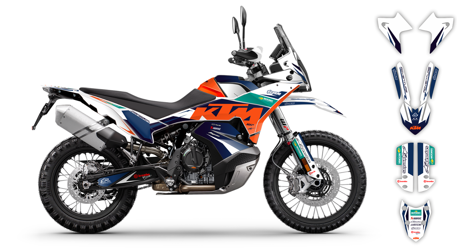 KTM ADVENTURE 2023-2024 790 R 890 R Rally Graphics Decals Stickers