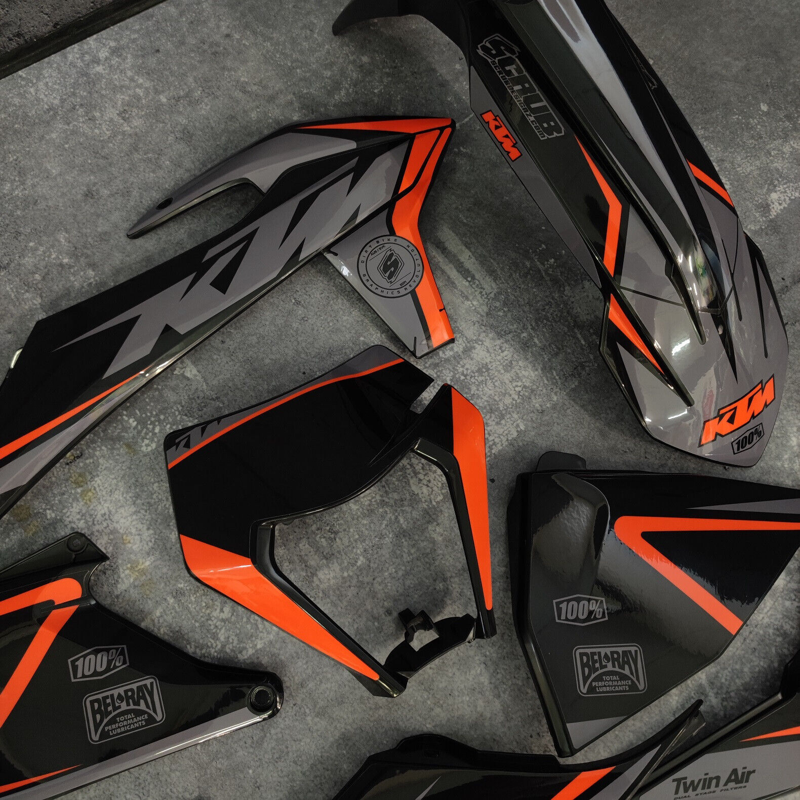 Plastics + Graphics KTM 2020 - 2023 XC EXC-F -* ULTRA-MATTE FINISH  + FITTED!