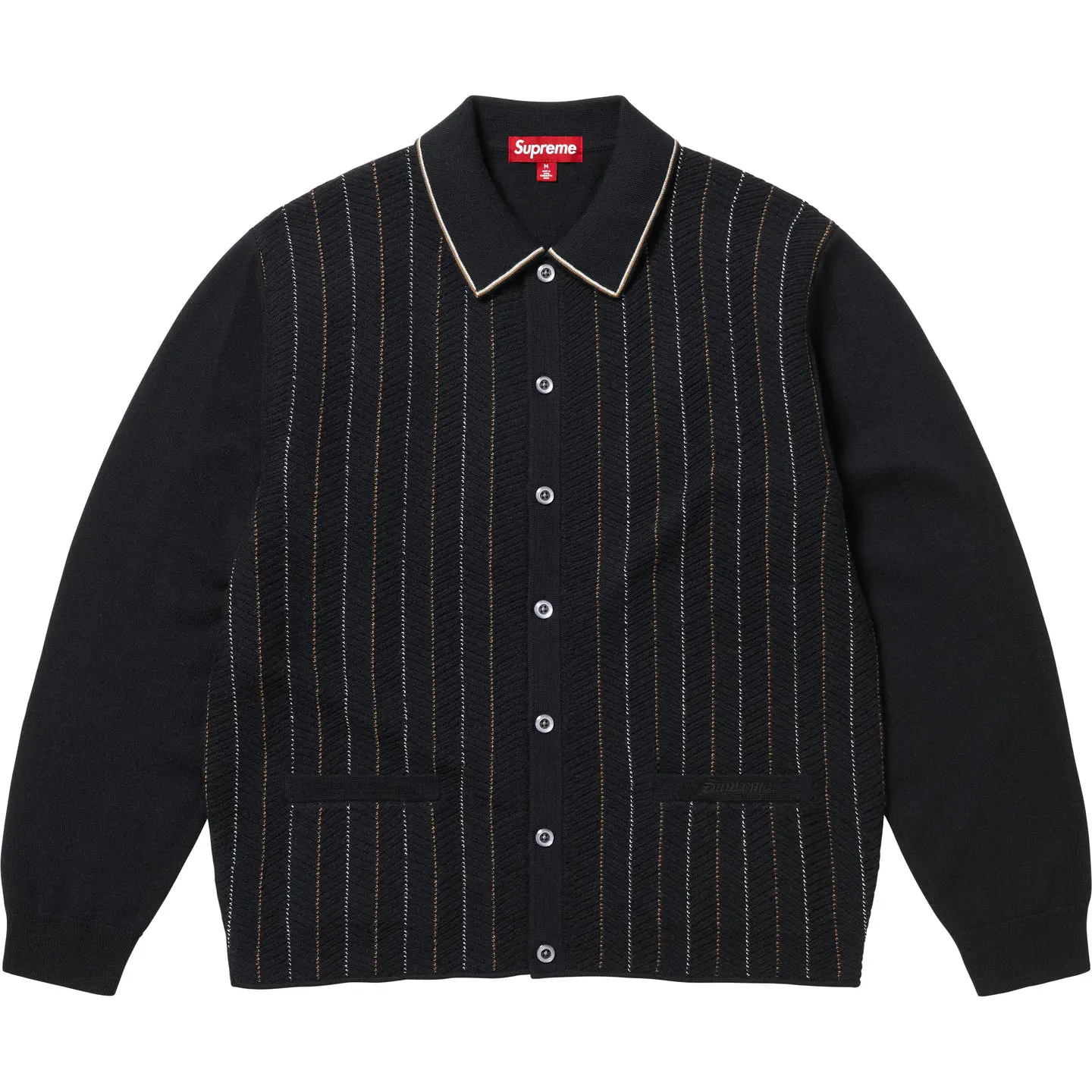 t*k様 Supreme Herringbone Cardigan Supreme Herringbone Cardigan Black Navy Pink 3colors SS25 | eBay UK