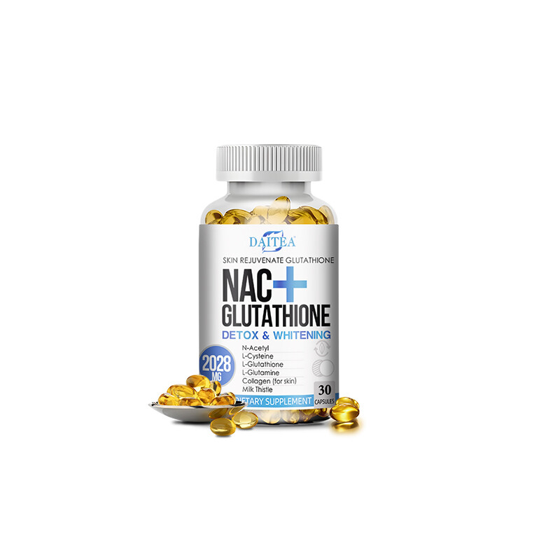 Nac+Glutathione Detoxification and Whitening 30 To 120 Capsules