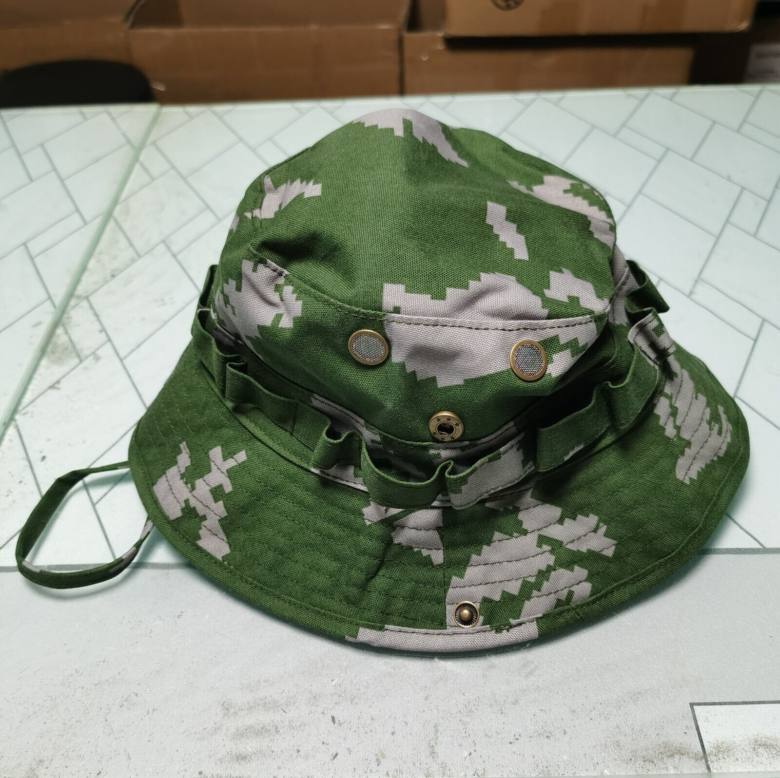 Tactical Hunting Camouflage Wide Brim BONNIE Hat Outdoor Camping Fishing Cap - Picture 80 of 93