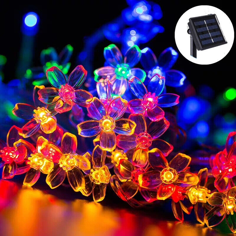 220 LED Solar Christmas String Lights Flower Fairy Garden Outdoor Party Lamp - Picture 41 of 43