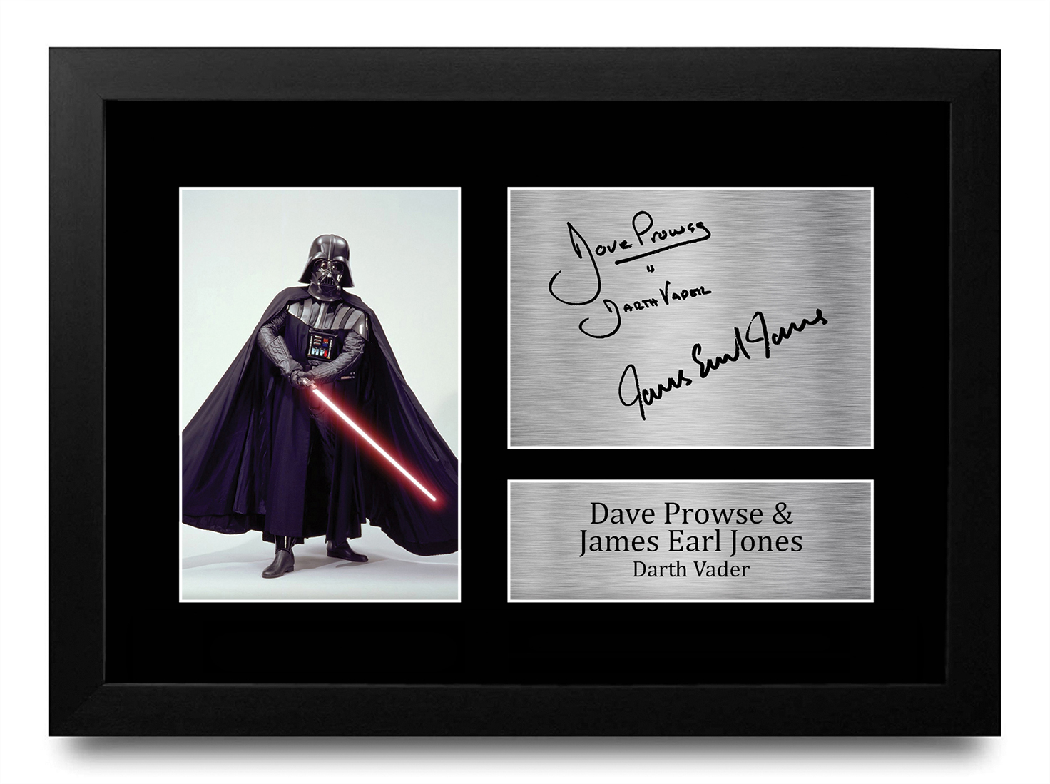 Prowse & Jones Firmado A4 Enmarcado Impreso Autógrafo Dark Vader Star Wars Impresión - Imagen 10 de 24