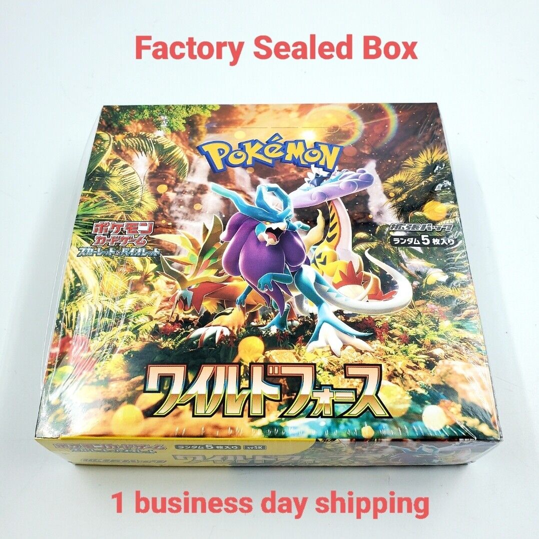Pokemon Card Packs Cheap Pokemon Japanese Booster Box: Wild Force & Cyber  Judge SV5K SV5M - Factory Sealed Japanese Scarlet Booster Box