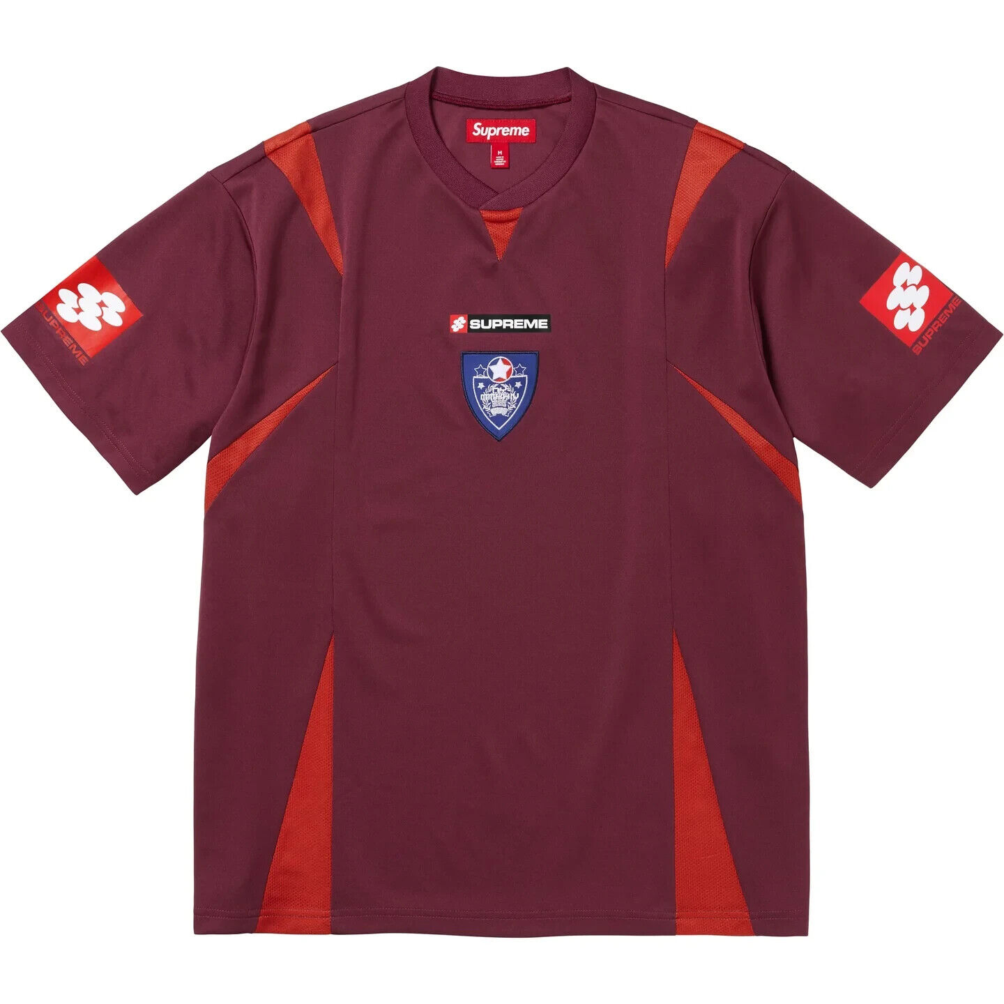 Supreme Crest Soccer Jersey Black Pink Green Maroon FW24 | eBay UK