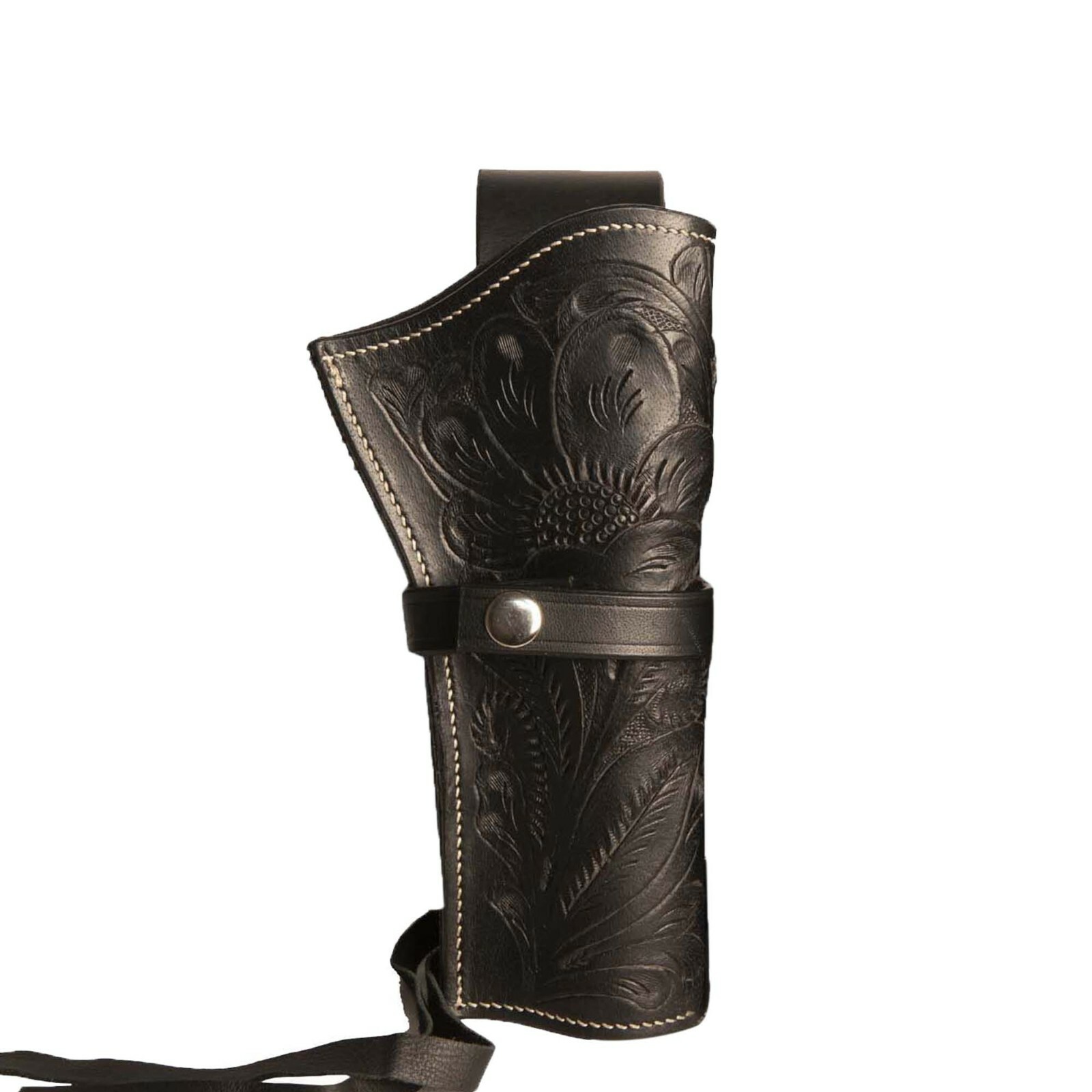 DRAW 38/357 CROSS BDRAW TOOLED LEATHERCASE REVOLVER Holster Gun REVOLVE SASS AUS