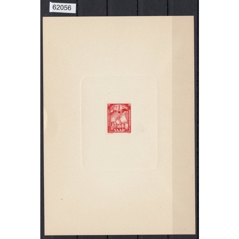 Saarland 1949 Mi. No. 281 M (*) Ministerial Block preferential printing