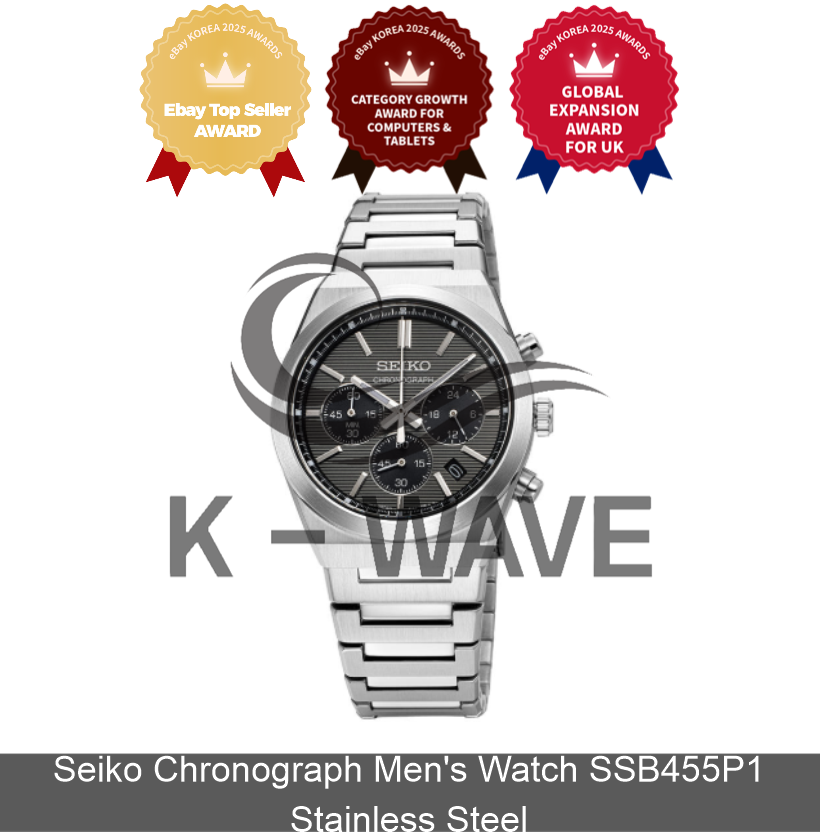 Seiko Cronógrafo Reloj Hombre SSB455P1 Acero Inoxidable Express