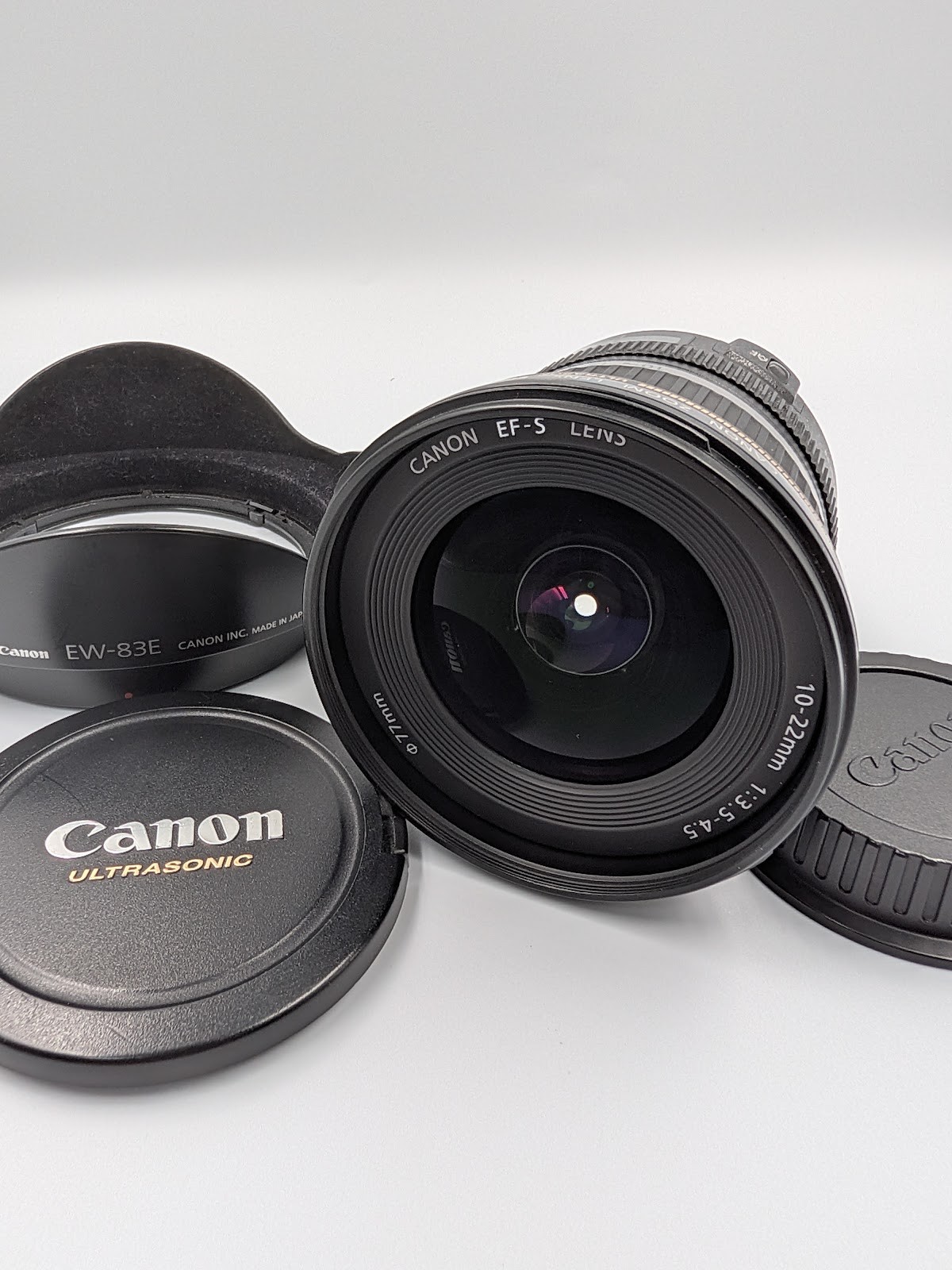 Canon EF-S 10-22mm f/3.5-4.5 USM Lens 10-22mm, Zoom Wide Angle [Near Mint] Japan