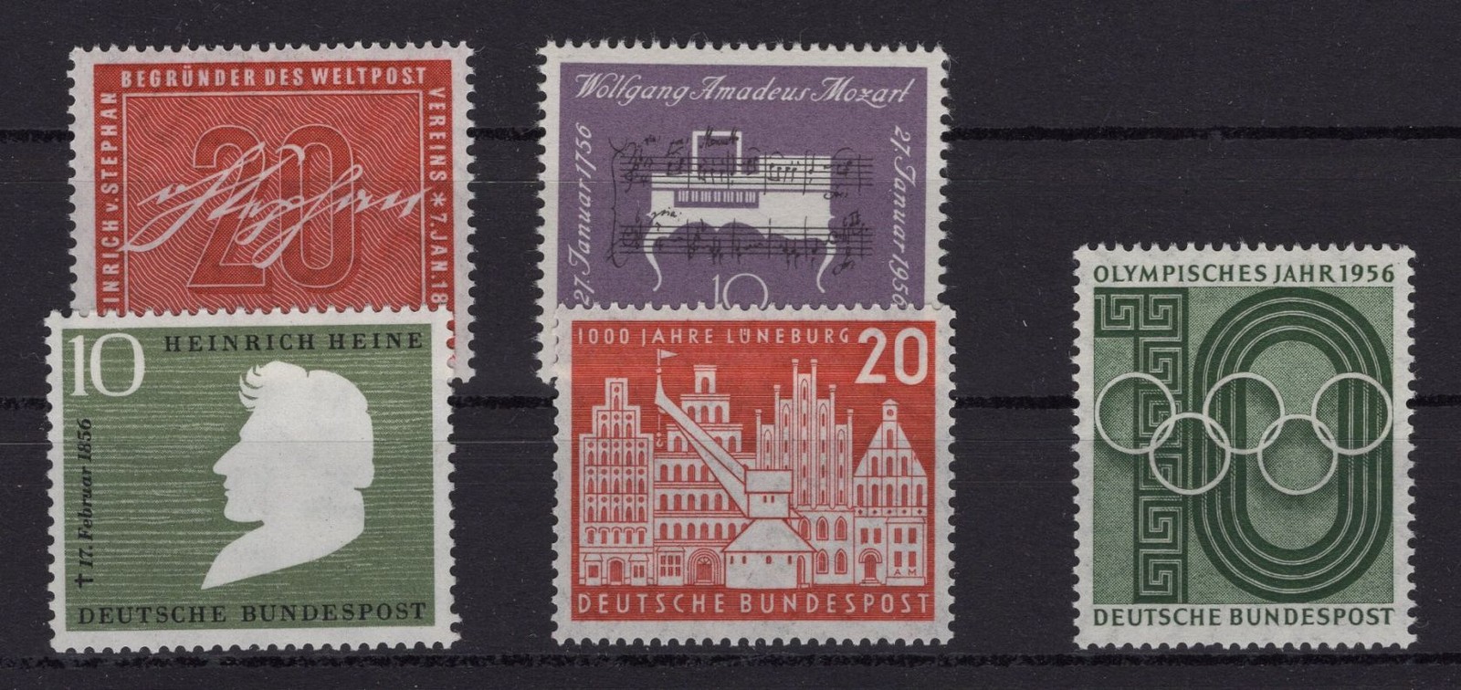 Federal Michel No. 227 – 231 mint never hinged