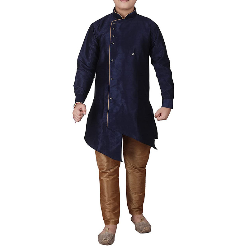 Kids Boys Kurta Pajama Set Stylish Wedding Sherwani Festive & Party Ethnic Wear - Picture 61 of 74