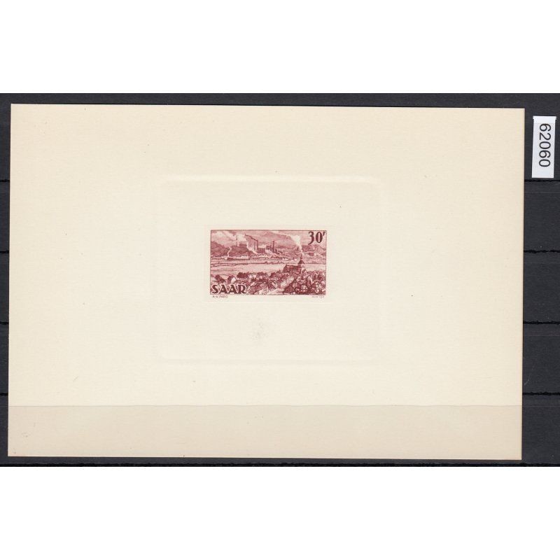 Saarland 1949 Mi. No. 285 M (*) Ministerial Block preferential printing