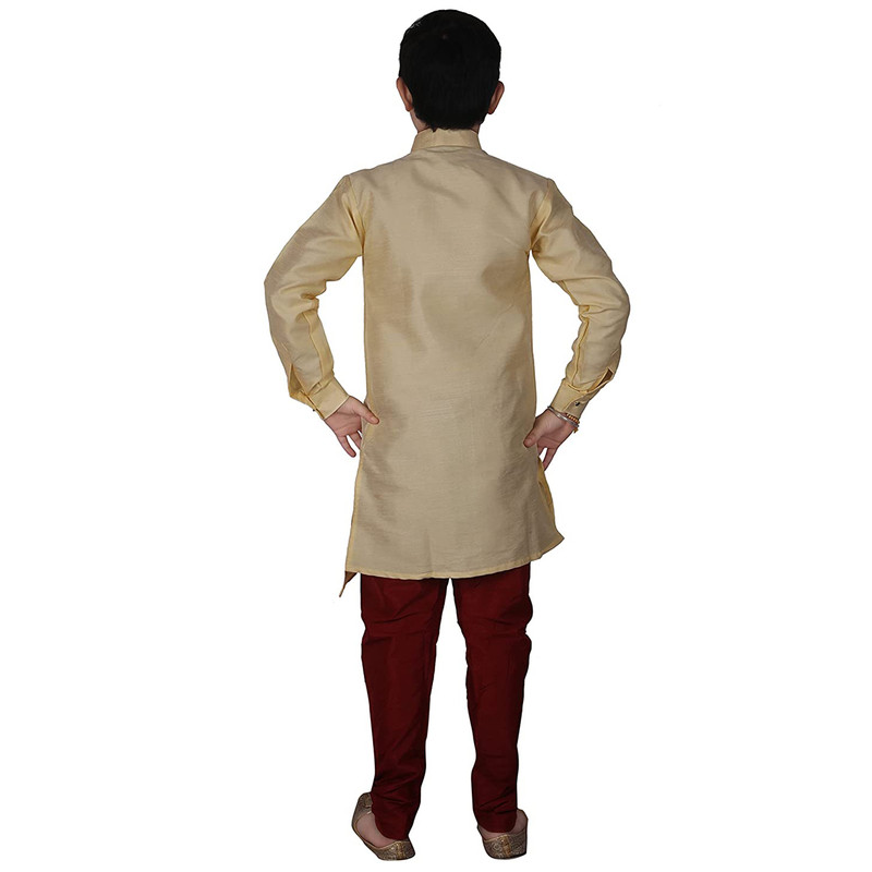 Kids Boys Kurta Pajama Set Stylish Wedding Sherwani Festive & Party Ethnic Wear - Picture 9 of 74