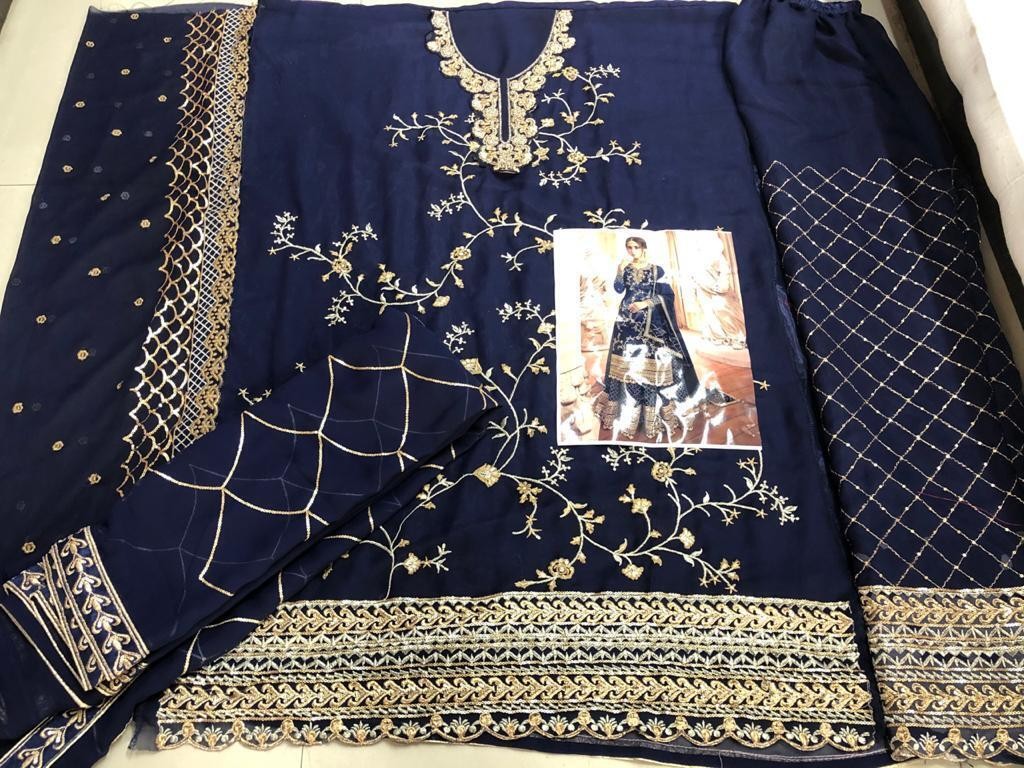 Tuta Bollywood indiano Kameez Salwar festa donna abito Anarkali pakistano - Foto 65 di 85