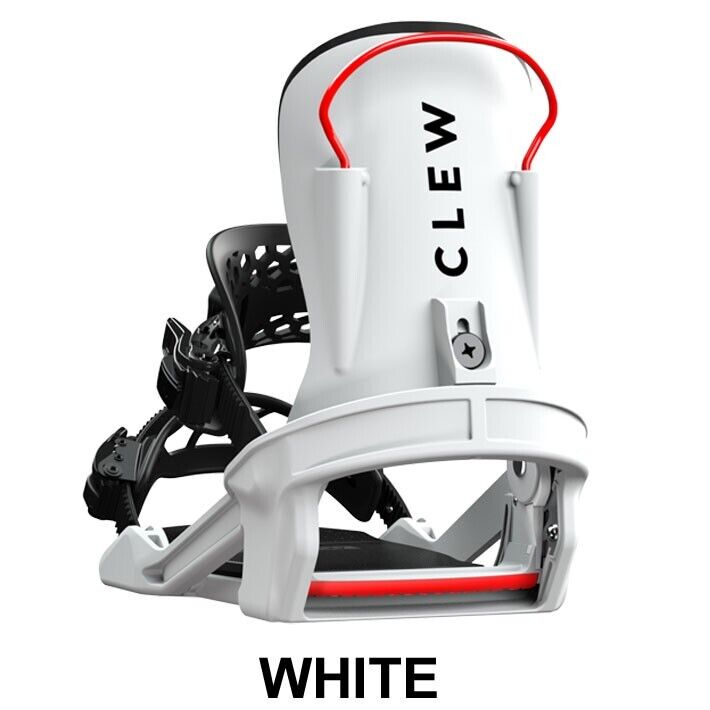 Clew Step In FREEDOM 1.0 Binding Snowboard S M L Size White Black