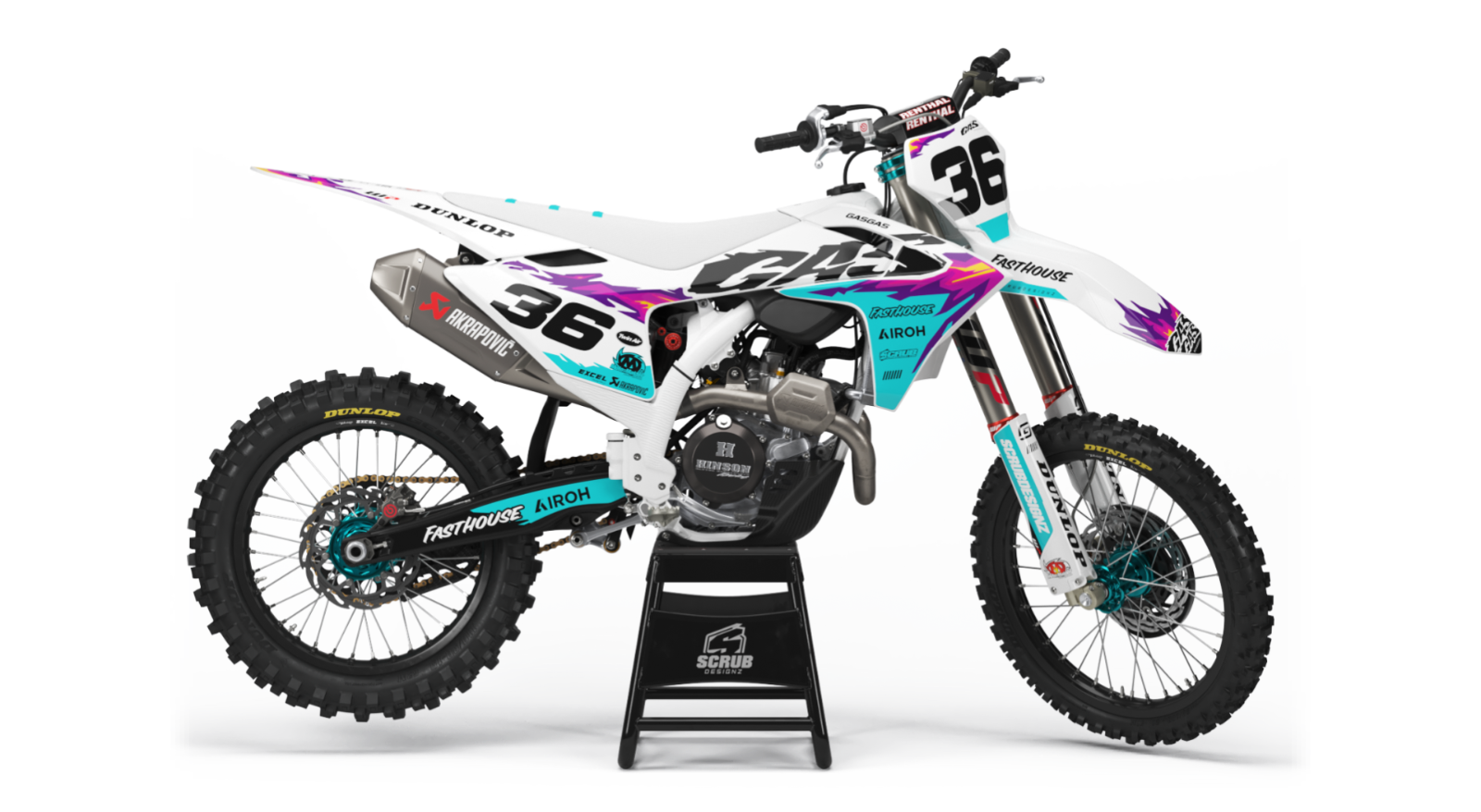 Gas Gas MC MC-F 2024 Graphics decals stickers kit GASGAS '24 Race Number