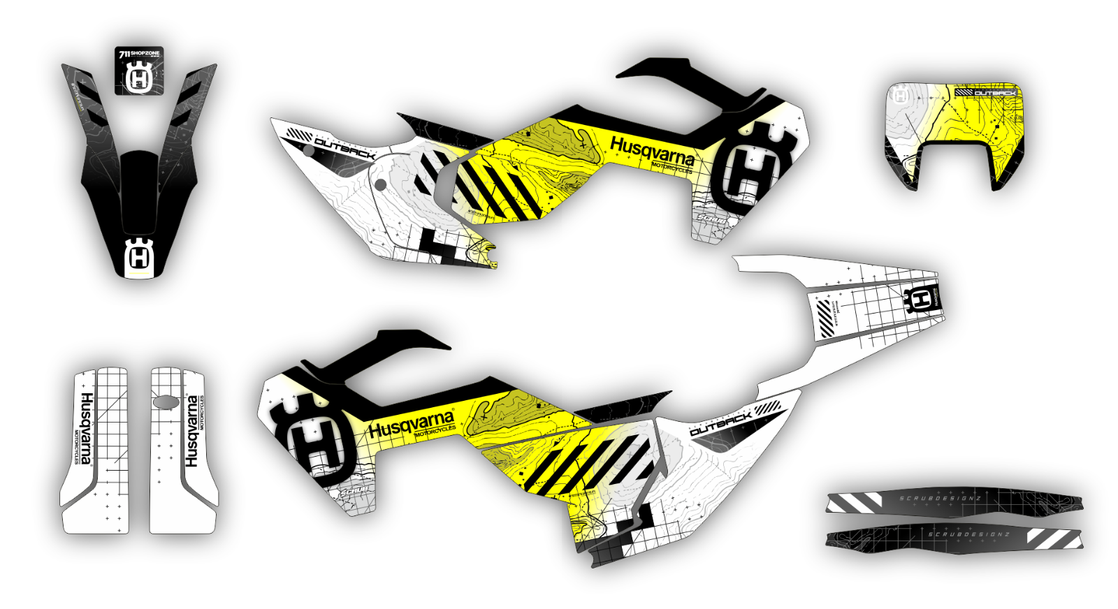 Husqvarna Graphics TE FE 150 250 300 350 450 501 - 2024 -  2025 Decals Stickers