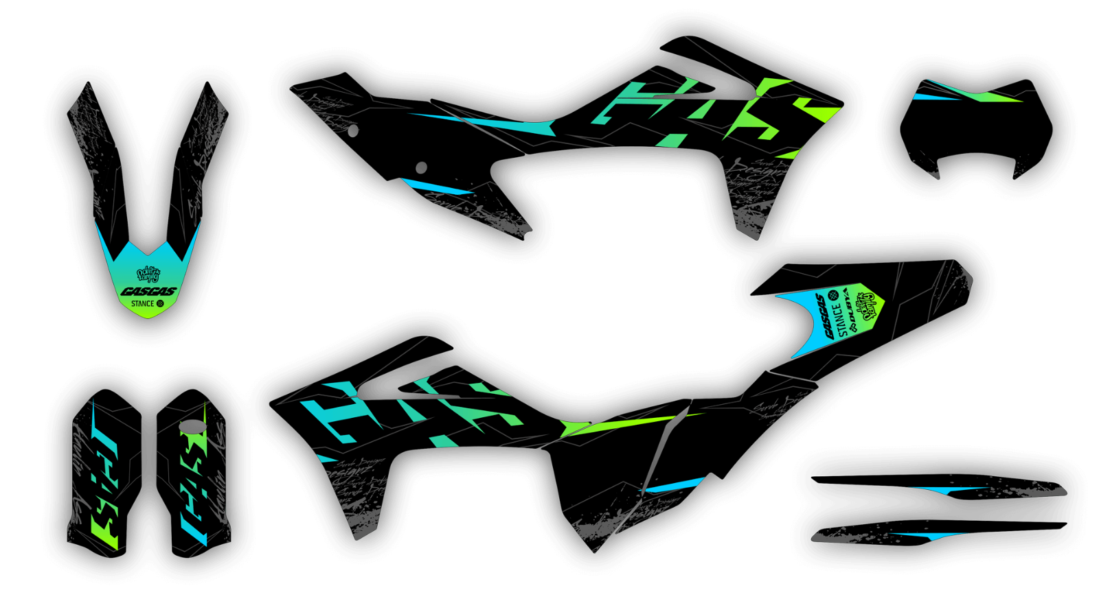 GasGas EC ECF 2021 2022 2023 250 300 350 Graphics Decals Stickers