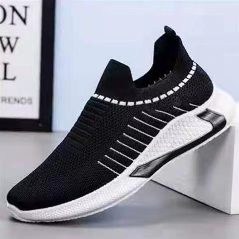 Mode Gestreiftes Design Herren Outdoor Atmungsaktiv Slipper Turnschuhe Schuhe - Bild 8 von 38