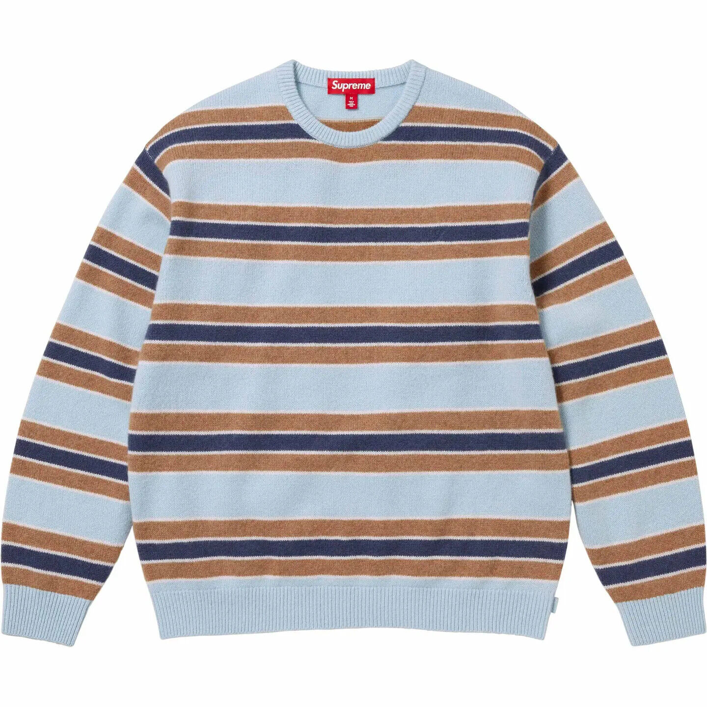 Supreme Cashmere Sweater 4colors FW24 Navy Pink Black Stripe Blue